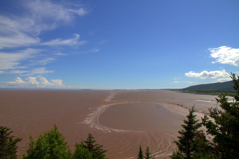 L'ocean remplit la plage d'un kilometre de large (sur combien de long ?)